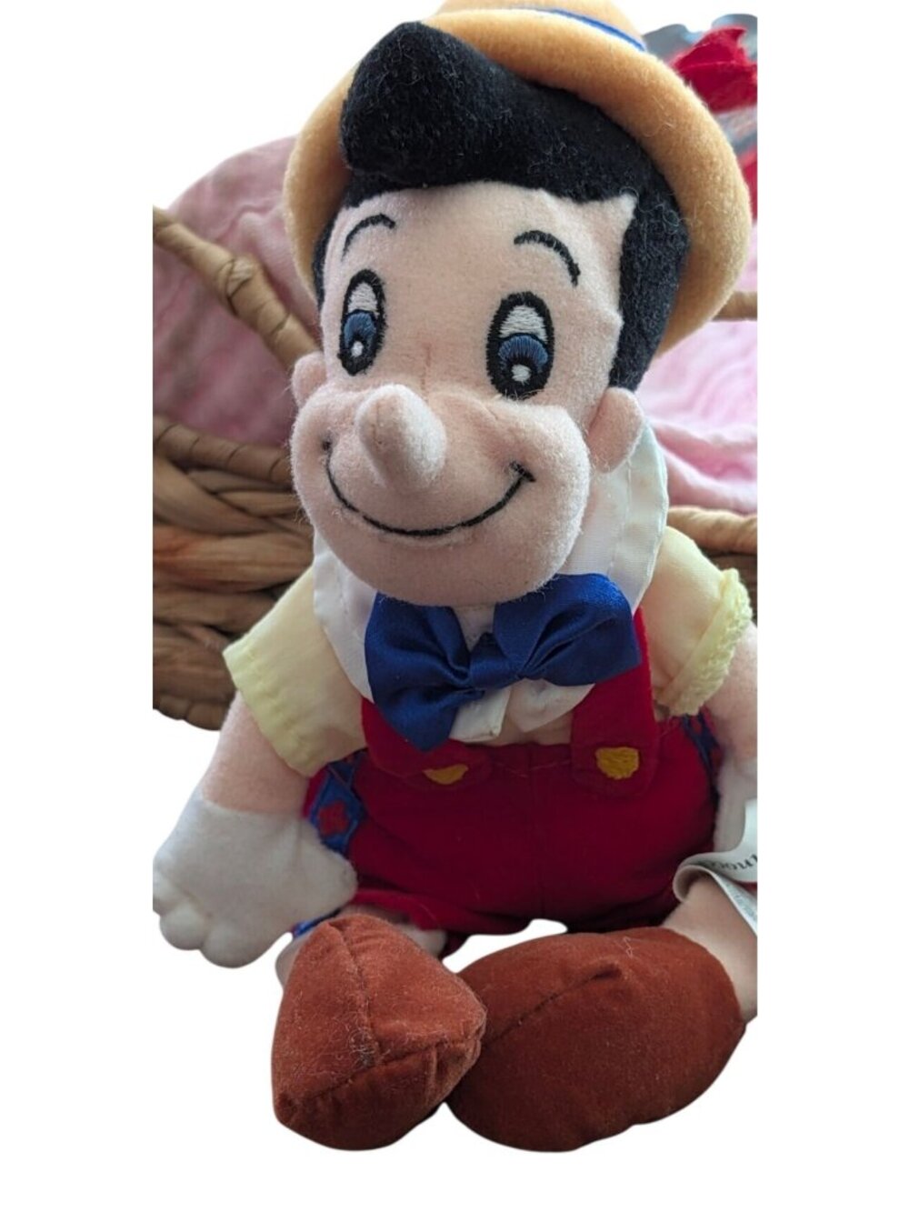 Mini Bean Bag Pinocchio Plush Toy 8" Disney Mouseketoys Collectible
